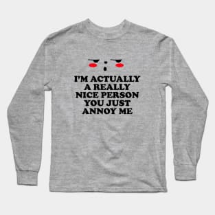 Funny Sarcastic Comments Long Sleeve T-Shirt